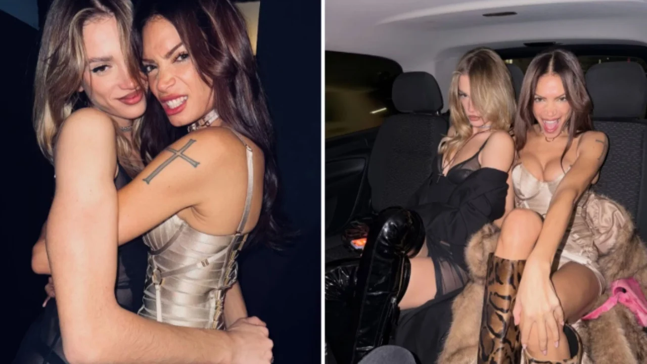 Foto  Në momente intime së bashku  çfarë po ndodh mes balerinës shqiptare dhe këngëtares së njohur italiane   