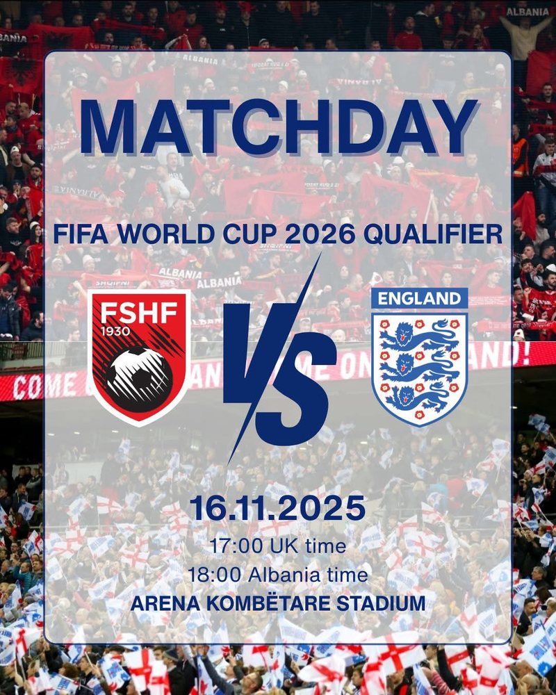 Postimi i Ambasadës Britanike në Tiranë për sfidën Shqipëri Angli  Rrugëtim i jashtëzakonshëm për të dyja skuadrat