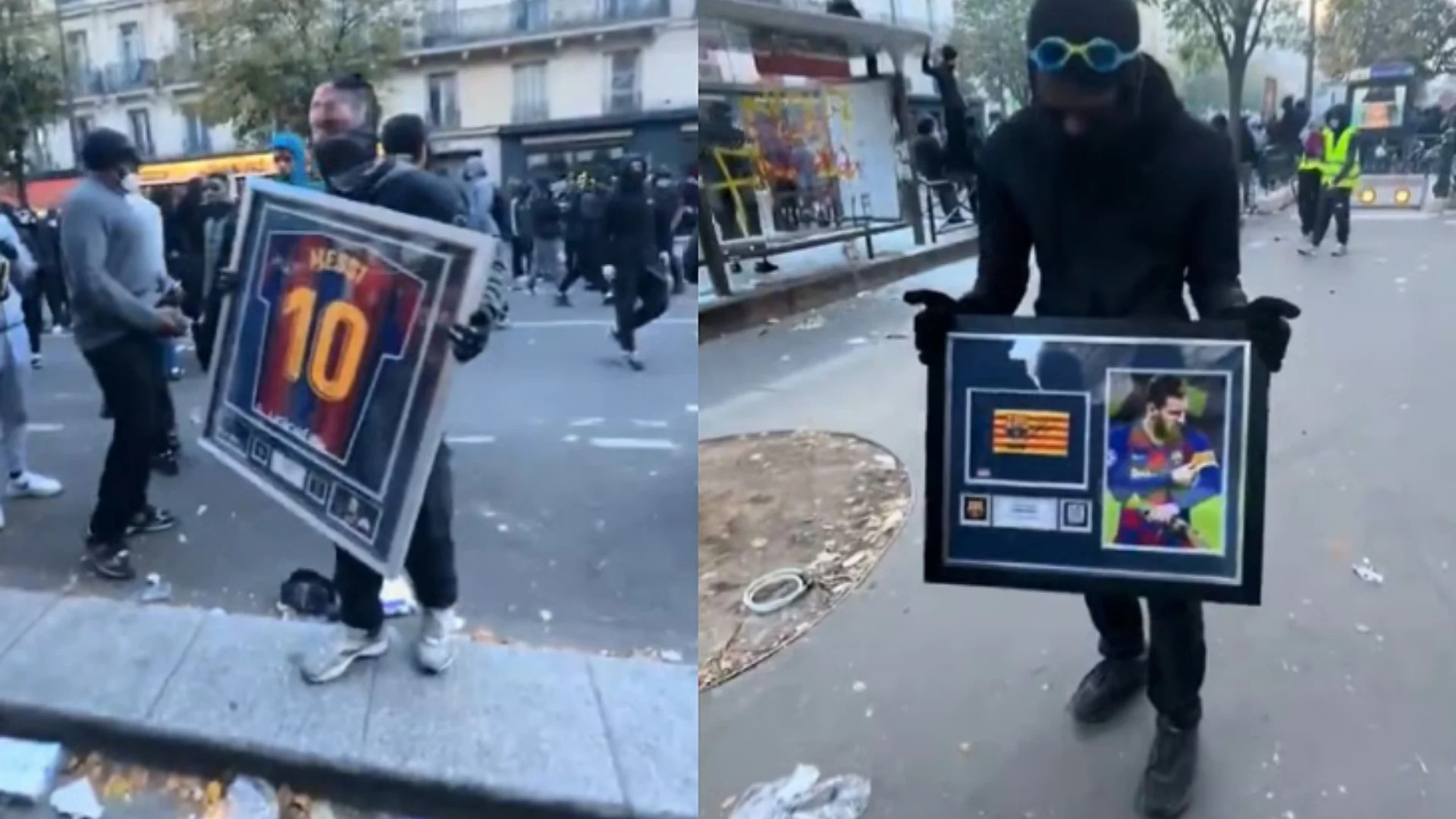 parisi-ne-kaos-protestuesit-vjedhin-fanellen-dhe-shiritin-origjinal-te-kapitenit-te-leo-messi-t