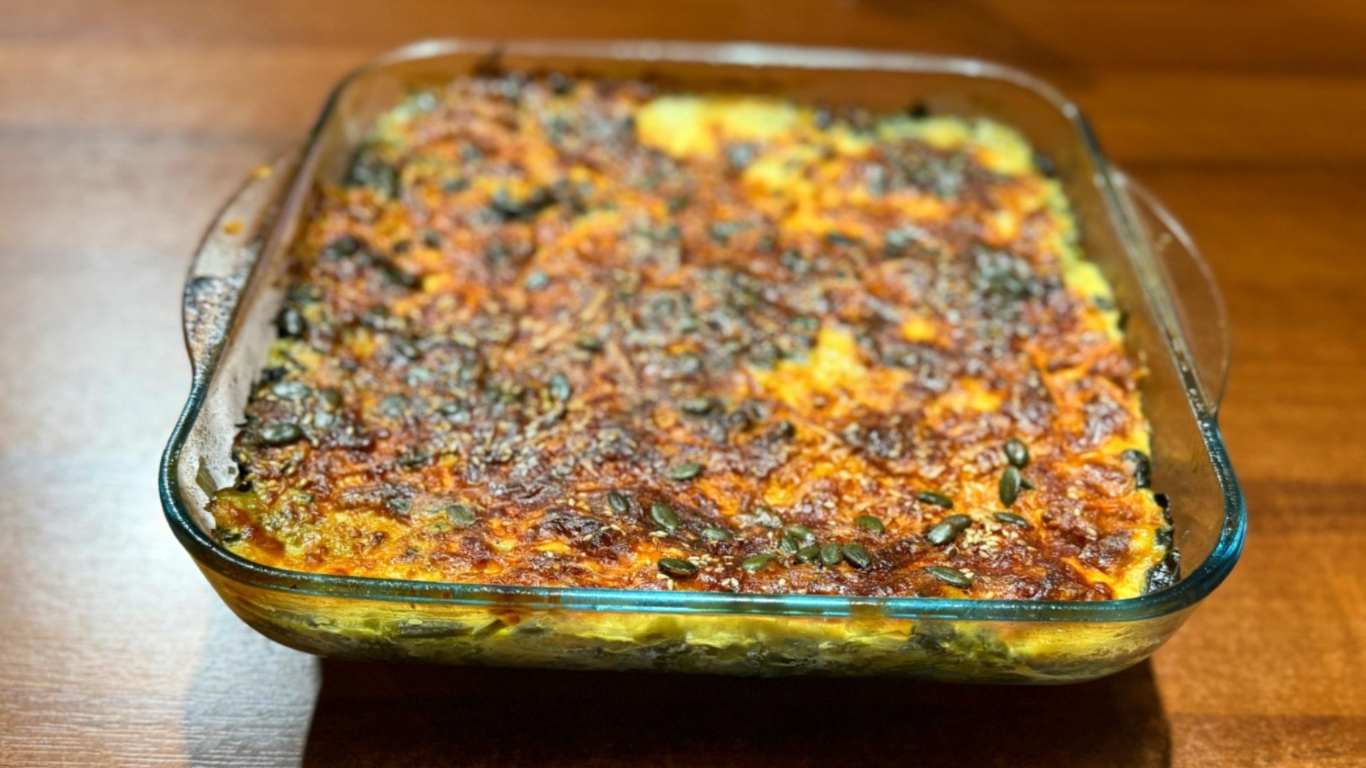 Spinach and leek casserole