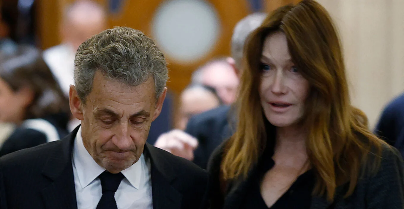 FOTO Sarkozy rikthehet në gjykatë  Carla Bruni tërheq vëmendjen me paraqitjen e saj   