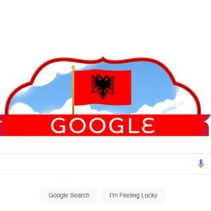 FOTOLAJM/ Google ‘vishet kuqezi’, uron shqiptarët për festën e