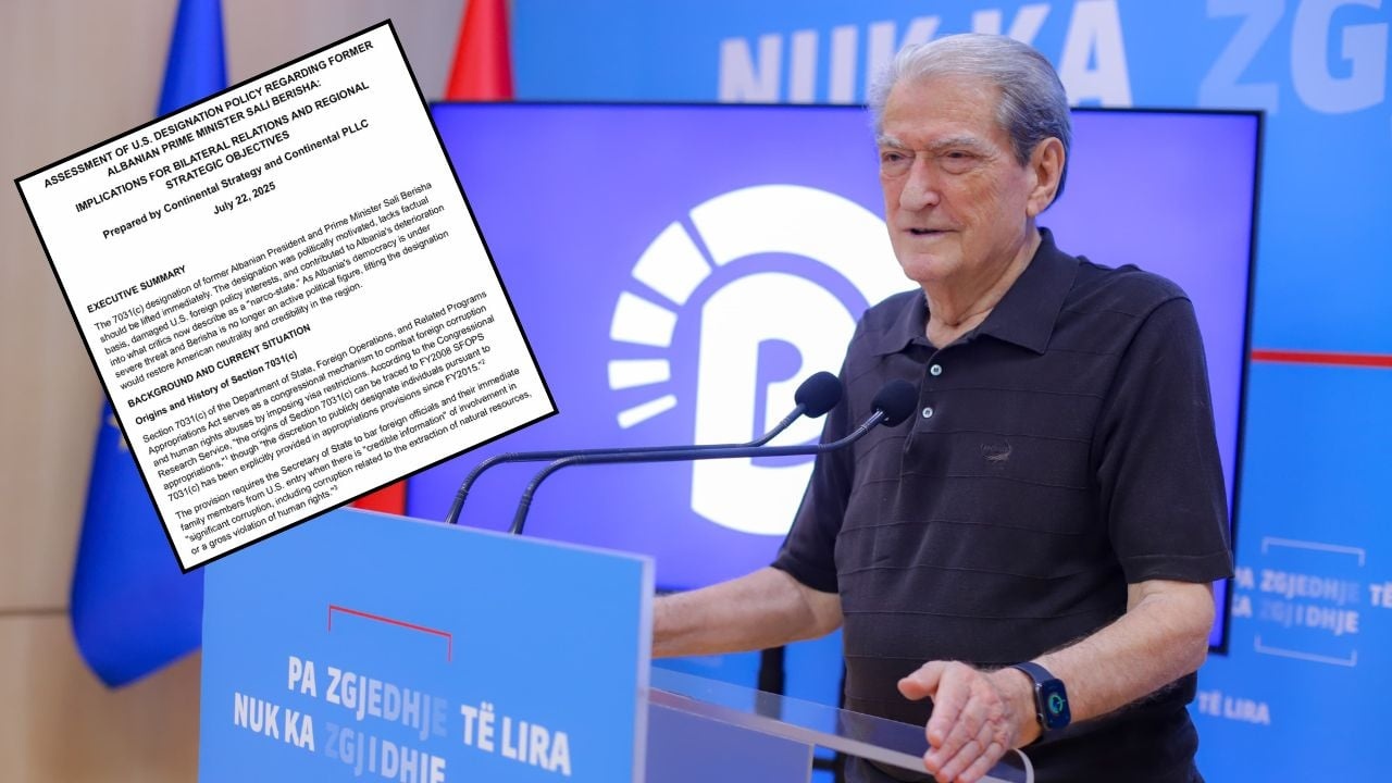  Berisha nuk është figurë aktive politike   Kompania lobuese e PD letër DASH  Hiqini statusin  non grata 