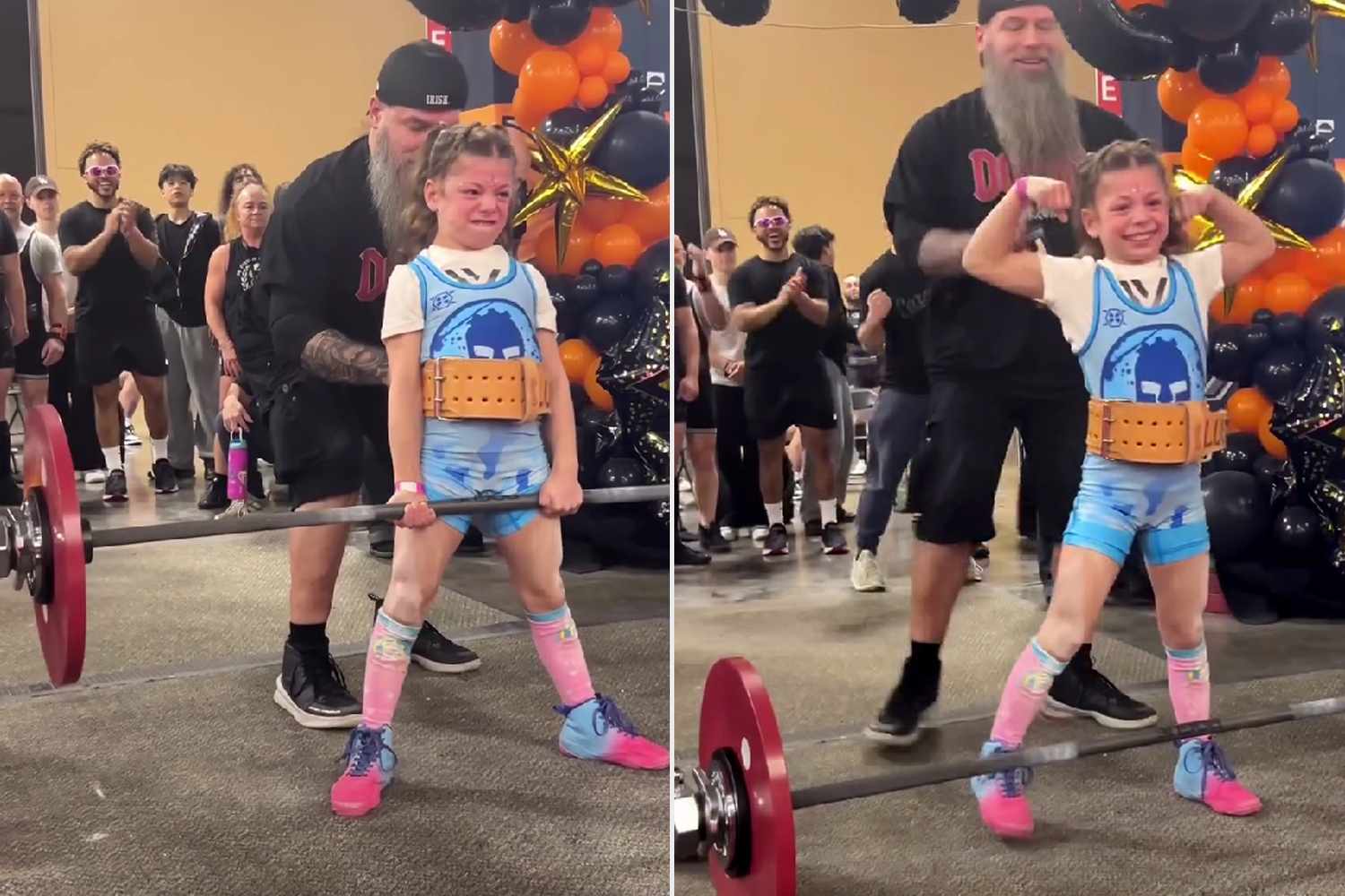 Peshon 27 kg, lifts 82 kg in deadlift! 9-year-old leaves the internet speechless with her strength.