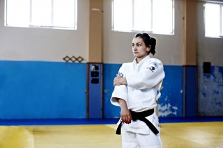 Majlinda Kelmendi at her Dojo, Ippon Judo Club, in Peja, Kosovo.