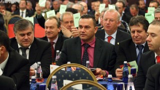 Presidenti i Skenderbeut Artan Take, ai i Bylis Bensik Kapllanaj dhe ai i Teutes Edmond Hahanbelliu