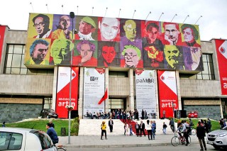 Vizitore gjate ceremonise se celjes se festivalit te Librit dhe Artit_1