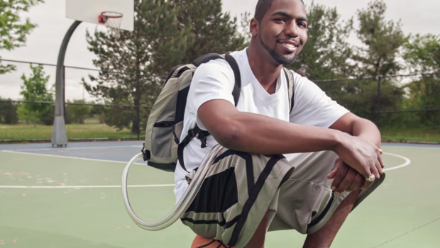 stan-larkin-wearing-his-artifical-heart